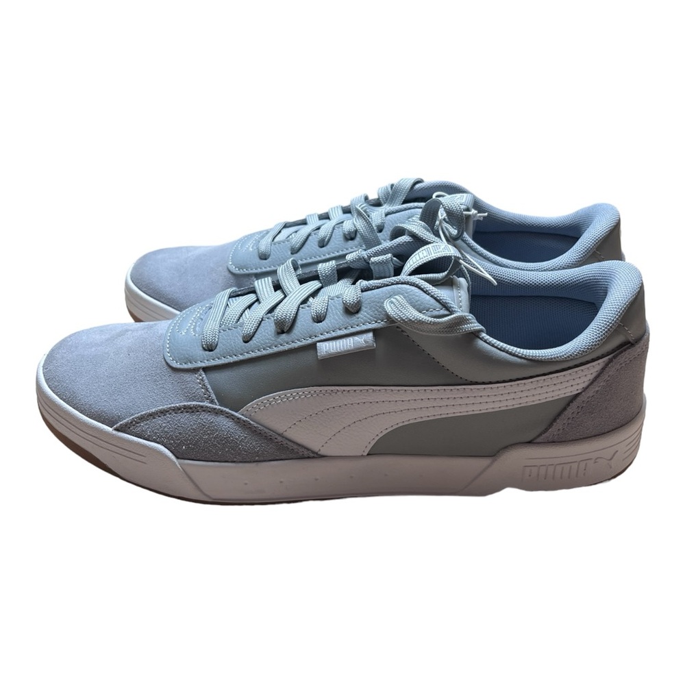 PUMA  Suede Soft Foam Sneakers Gray/White Men's Size 11.5 New With Out Tags